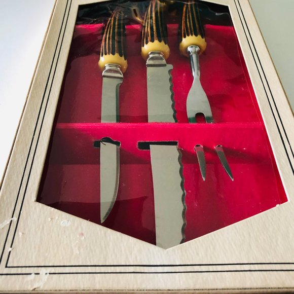 VINTAGE Regent Sheffield Carving 3 Piece Set - Picture 4 of 4